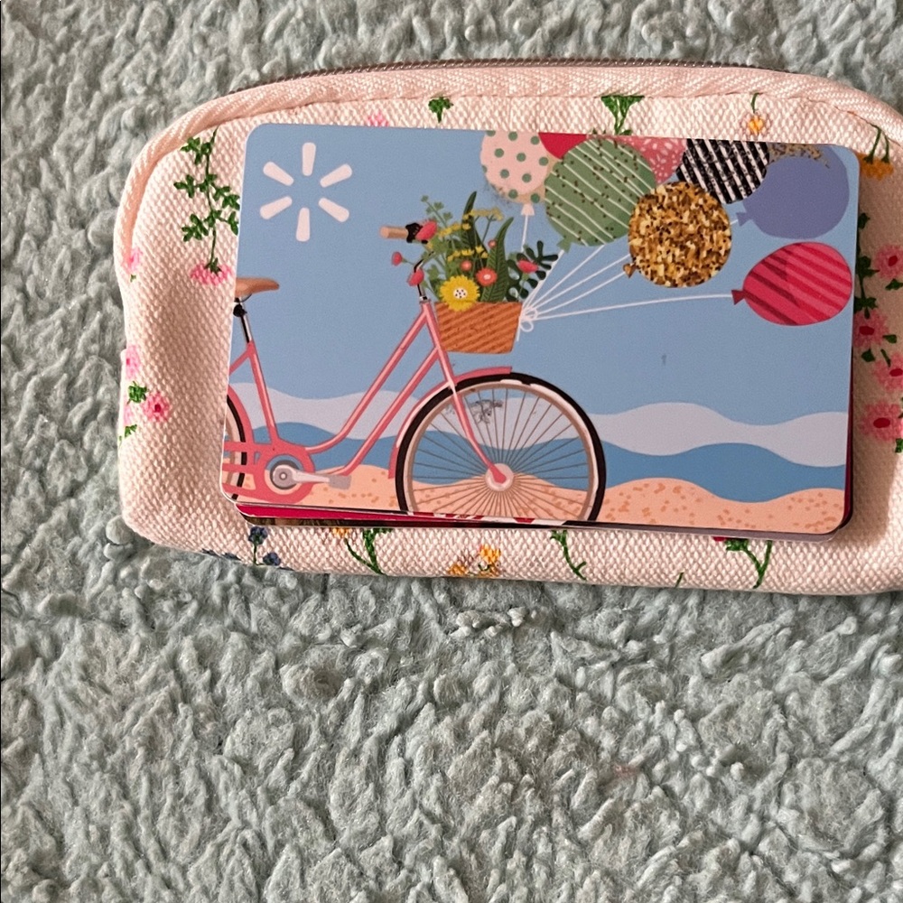 Coach Floral Zip Pouch with Gold Accents - Picture 6 of 9